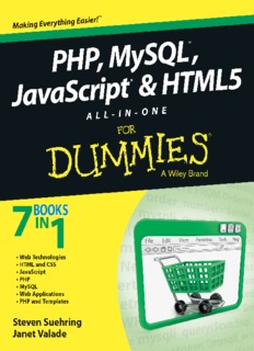 PHP, MySQL, JavaScript & HTML5 All-In-One For Dummies