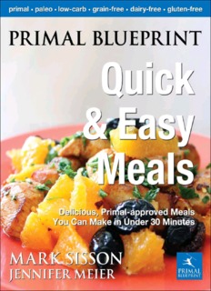 Primal Blueprint Quick and Easy Meals 