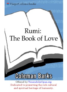 Rumi: The Book of Love - Poems of Ecstasy and Longing