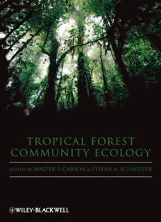 Tropical Forest Community Ecology 