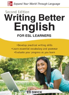 Writing Better English for ESL Learners 