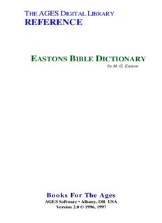 Easton's Bible Dictionary