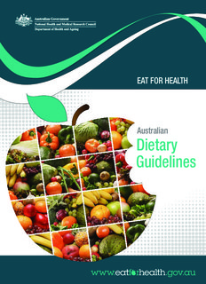 EAT FOR HEALTH Australian Dietary Guidelines