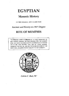 Egyptian Masonic History