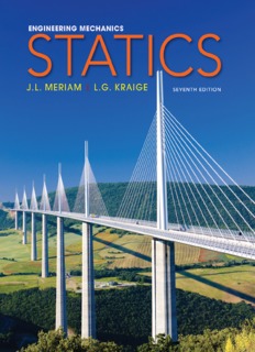 Engineering Mechanics – Statics by Meriam and Kraige