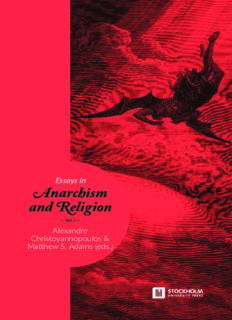 Essays in Anarchism and Religion