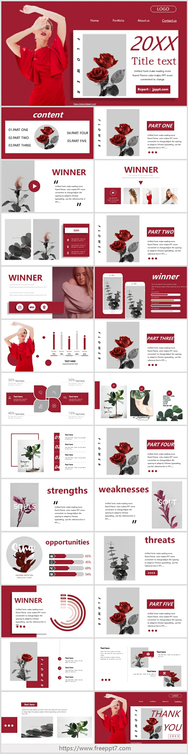 Fashion Style Business PowerPoint Templates