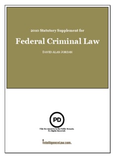 Federal Criminal Law