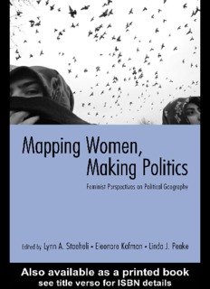 Feminist Perspectives on Political Geography