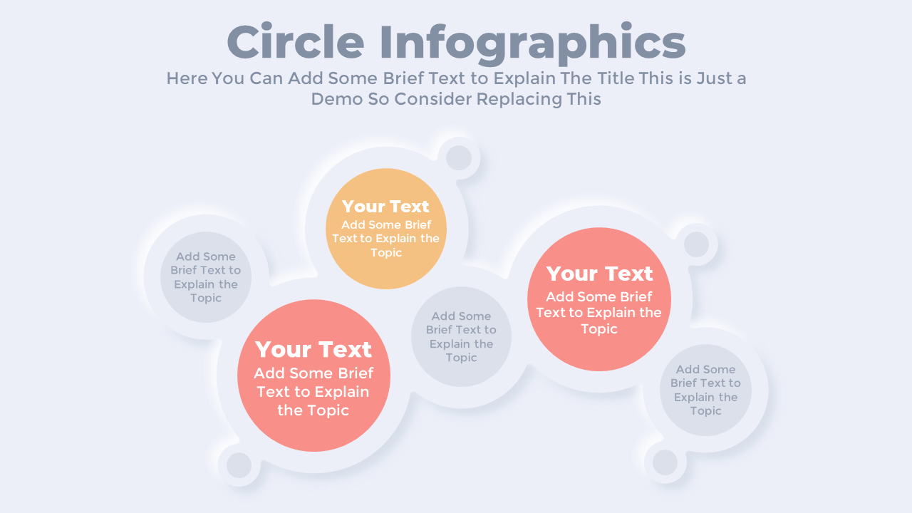 Free 3 Steps PowerPoint Circle Infographic Slide Template