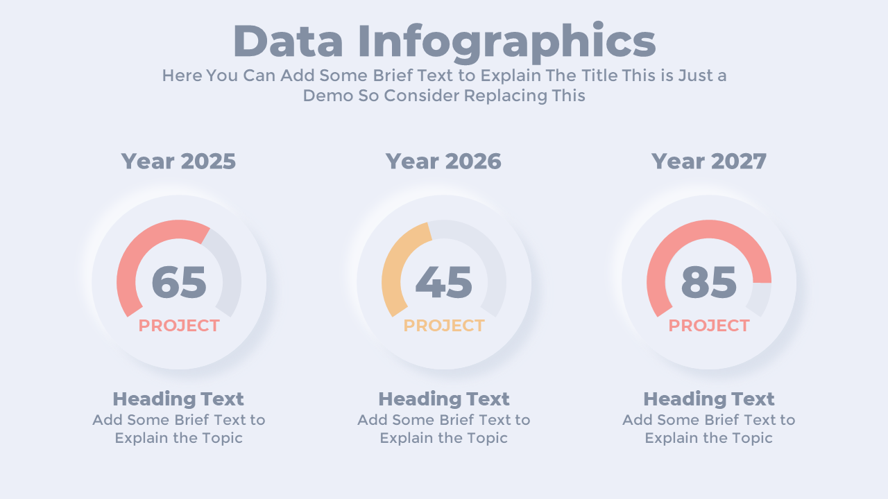 Free Animated PowerPoint Infographic Progress Pie Chart Template