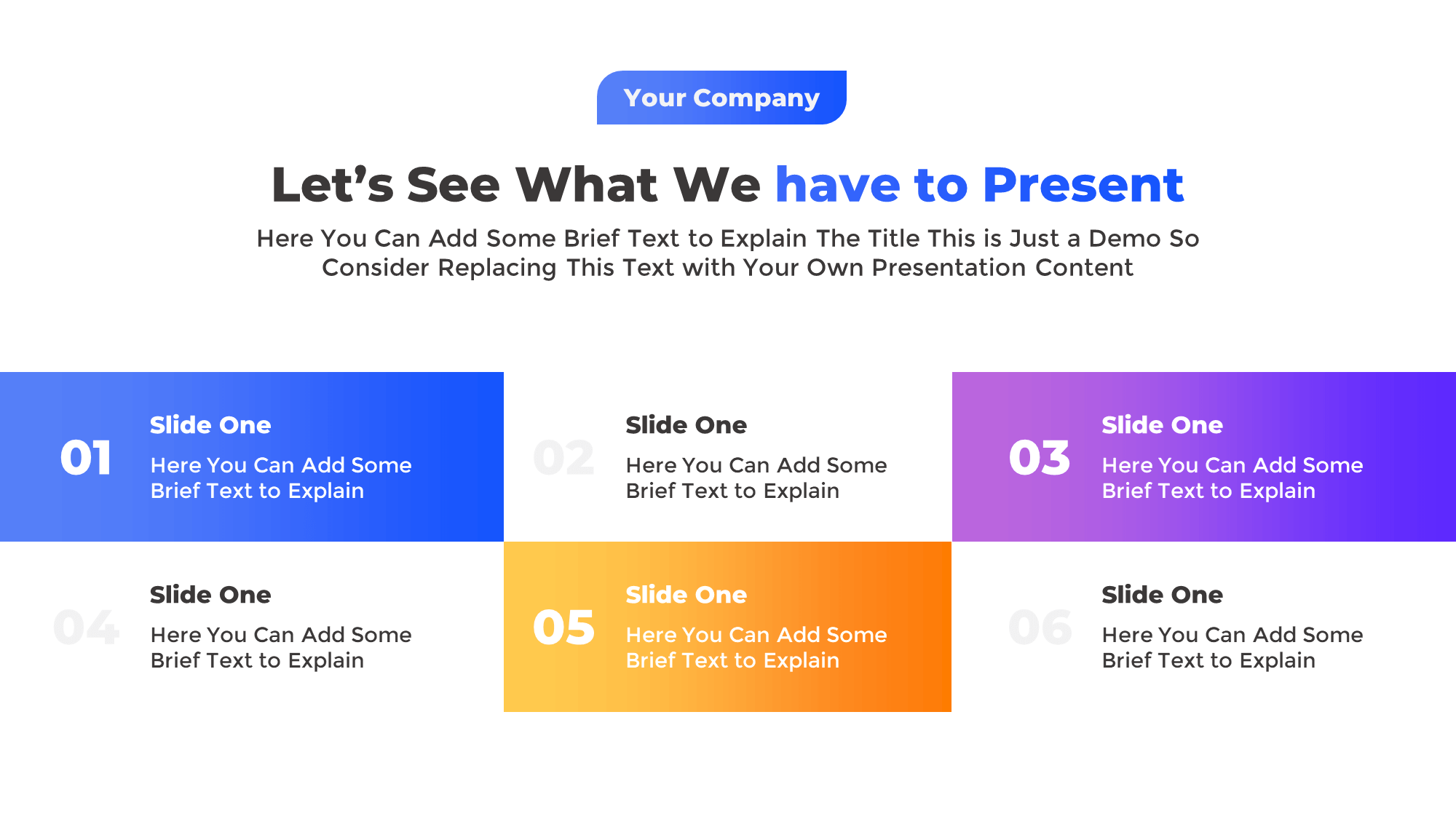 Free Animated Presentation Contents Page for PowerPoint and Google Slides