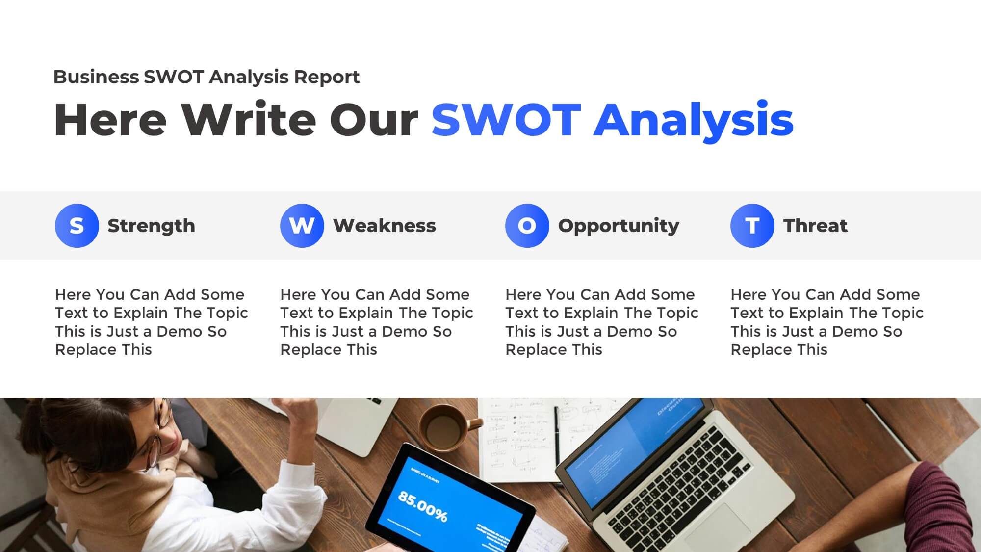 Free Business SWOT Analysis Template for PowerPoint and Google Slides Presentation