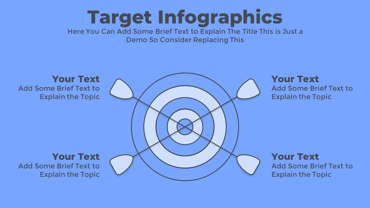 Free PowerPoint Slide with Arrow in Target