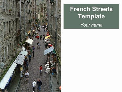 French Streets PowerPoint Template