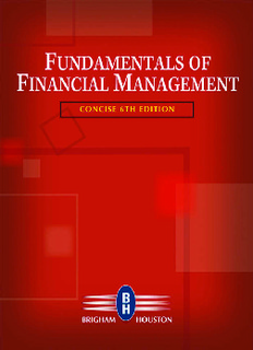 Fundamentals of Financial Management: Concise Sixth Edition