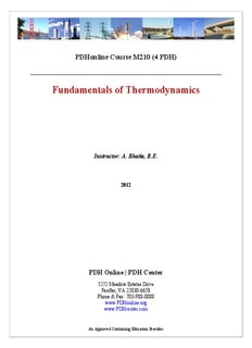 Fundamentals of Thermodynamics