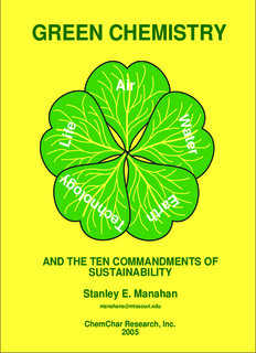 Green Chemistry and the Ten Commandments