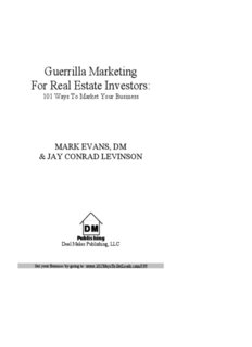 Guerrilla Marketing For Real Estate Investors