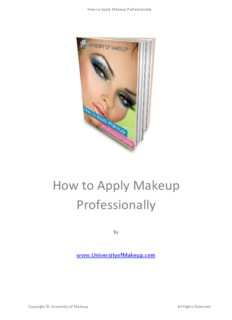 How to Apply Makeup Professionally