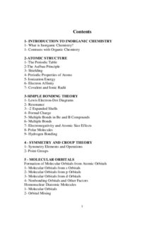 Inorganic Chemistry