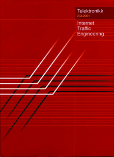 Internet Traffic Engineering