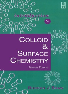 Intro to Colloid & Surface Chemistry