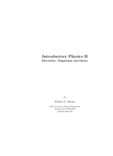 Introductory Physics 2 - Duke University