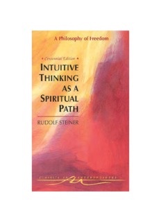 Intuitive Thinking As a Spiritual Path