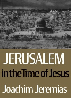 Jerusalem in the Time of Jesus