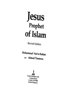 Jesus, Prophet of Islam - The Islamic Bulletin