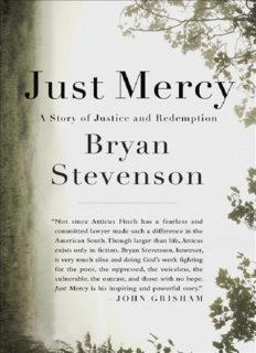 Just Mercy: A story of Justice and Redemption