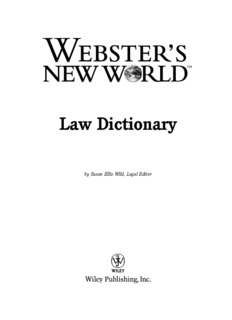 Law Dictionary