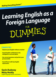 Learning English as a Foreign Language for Dummies