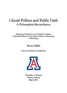 Liberal Politics and Public Faith