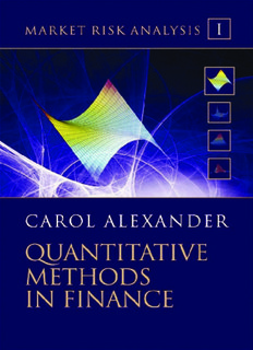 Market Risk Analysis: Quantitative Methods in Finance