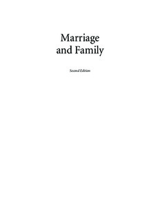 Marriage and Family