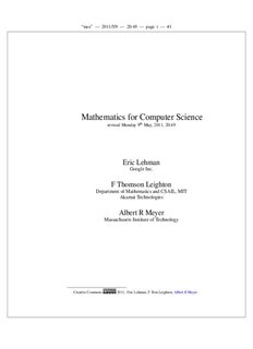 Mathematics for Computer Science