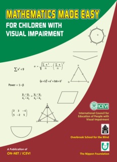 Mathematics Made Easy for Children with Visual Impairment - ICEVI