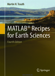 MATLAB® Recipes for Earth Sciences