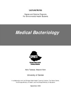 Medical Bacteriology - The Carter Center