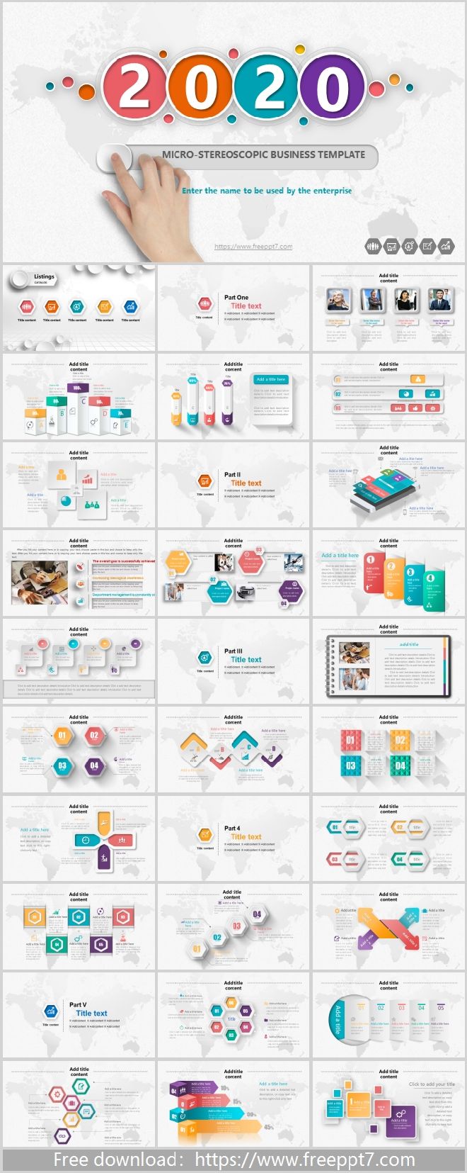 Micro stereo business general PPT templates