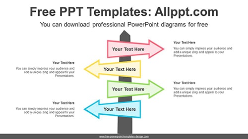 Milestone Arrow PowerPoint Diagram