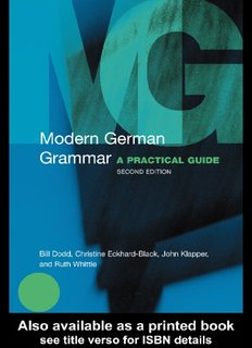 Modern GERMAN Grammar