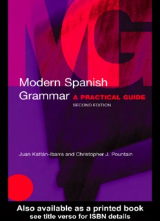 Modern Spanish Grammar