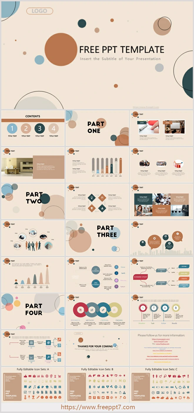 Morandi color fashion PowerPoint Templates