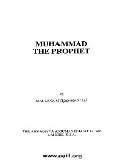 Muhammad the Prophet by Maulana Muhammad Ali