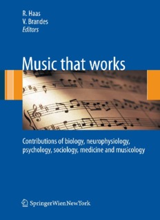 Music that works: Contributions of biology - Svetlost