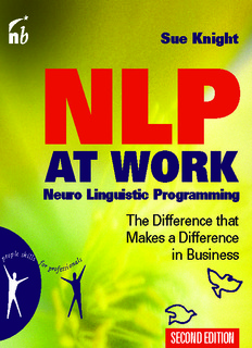 NLP At Work: The Difference that Makes the Difference in Business