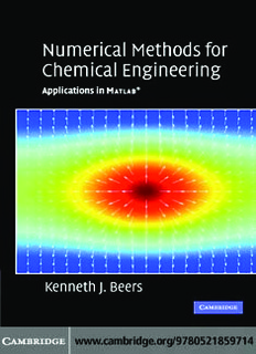 Numerical Methods for Chemical Engineering